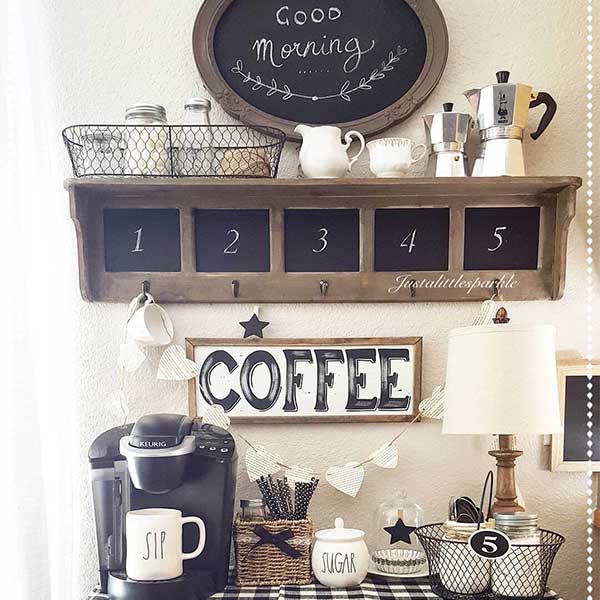 ایده های جذاب برای شلف ماگ و فنجان قهوه در آشپزخانه 