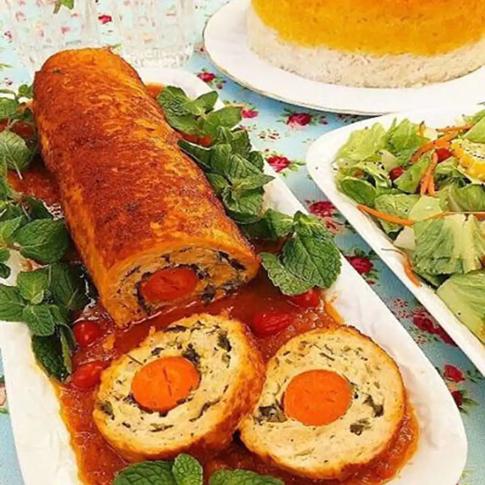 طرز تهیه رولت مرغ