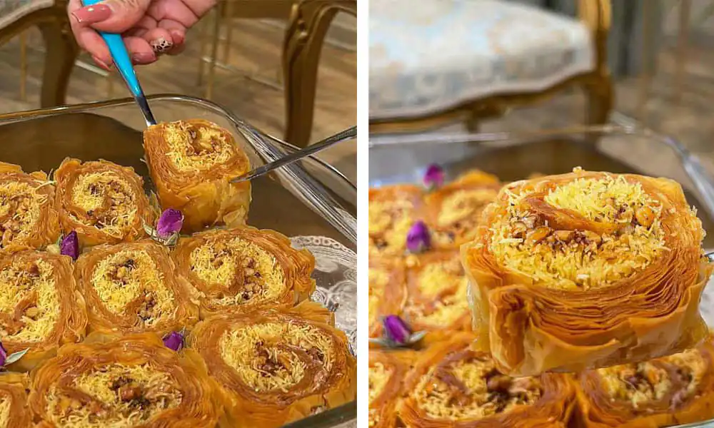 طرز تهیه باقلوا کادایف