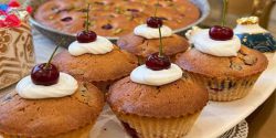 طرز تهیه کاپ کیک آلبالو خانگی خوشمزه و سالم
