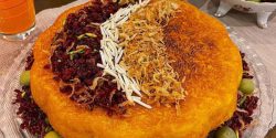 طرز تهیه کیک ته چین مرغ و بادمجان خوشمزه و مجلسی