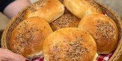 طرز تهیه نان همبرگر خانگی و خوش بافت به روش نان فانتزی ها