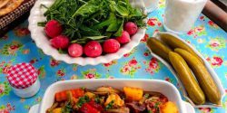 طرز تهیه خوراک لوبیا سبز مجلسی مرحله به مرحله