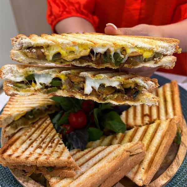 طرز تهیه تست بادمجان خوشمزه و مجلسی غذا با بادمجان ساندویج بادمجان