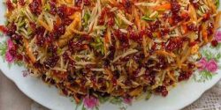 طرز تهیه هویج پلو با مرغ خوشمزه و مجلسی به روش رستورانی