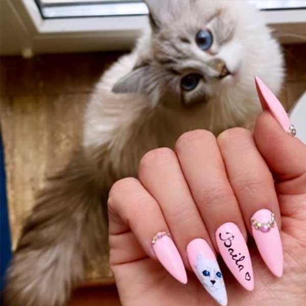 مدل طراحی ناخن گربه + طراحی ناخن فانتزی جدید Cat nail design ناخن گربه ای کاشت ناخن گربه ای طراحی روی ناخن طراحی لاکچری ناخن دخترانه طراحی ناخن بامزه  ناخن چشم گربه ای مشکی فانتزی طراحی ناخن عروسکی