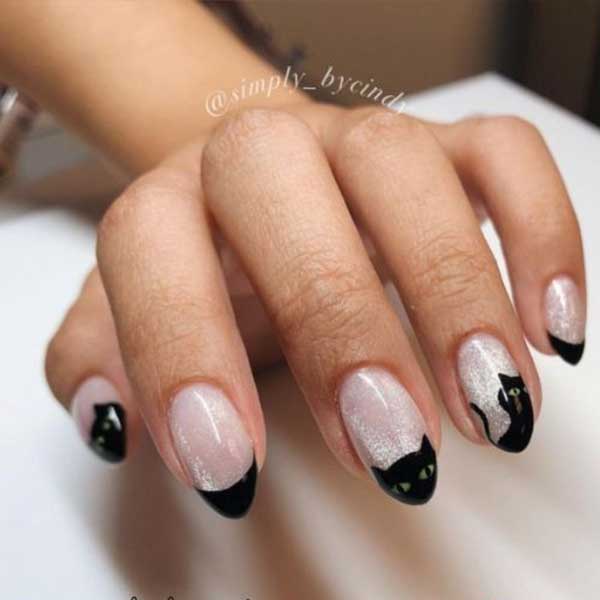 مدل طراحی ناخن گربه + طراحی ناخن فانتزی جدید Cat nail design ناخن گربه ای کاشت ناخن گربه ای طراحی روی ناخن طراحی لاکچری ناخن دخترانه طراحی ناخن بامزه  ناخن چشم گربه ای مشکی فانتزی طراحی ناخن عروسکی