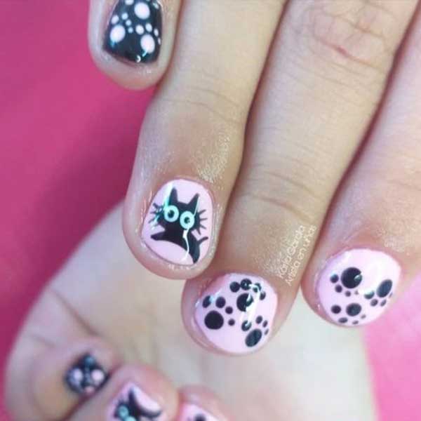 مدل طراحی ناخن گربه + طراحی ناخن فانتزی جدید Cat nail design ناخن گربه ای کاشت ناخن گربه ای طراحی روی ناخن طراحی لاکچری ناخن دخترانه طراحی ناخن بامزه  ناخن چشم گربه ای مشکی فانتزی طراحی ناخن عروسکی