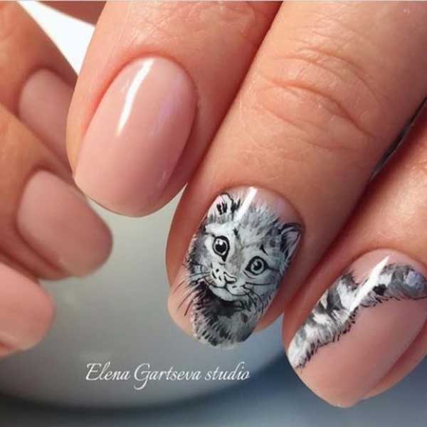 مدل طراحی ناخن گربه + طراحی ناخن فانتزی جدید Cat nail design ناخن گربه ای کاشت ناخن گربه ای طراحی روی ناخن طراحی لاکچری ناخن دخترانه طراحی ناخن بامزه  ناخن چشم گربه ای مشکی فانتزی طراحی ناخن عروسکی
