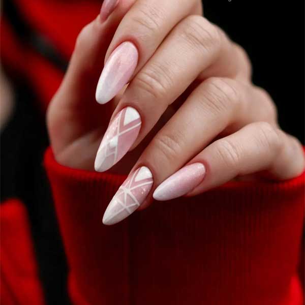 طراحی ناخن سفید و صورتی دخترانه شیک و با کلاس Nail design with white and pink nail polish طراحی ناخن با لاک صورتی و نقره ای طراحی ناخن با لاک صورتی و مشکی لاک صورتی چرک طراحی لاکچری ناخن طرح ناخن شیک و باکلاس صورتی مدل ناخن جدید ۱۴۰3 طرح ناخن صورتی جیغ