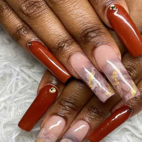 طراحی ناخن مرمر قهوه ای + لاک طرح سنگ مرمر طراحی ناخن طرح سنگ فیروزه Marble nail design ناخن طرح سنگ مرمر طرح گرانیتی ناخن لاک طرح سنگ مرمر طرح سنگی ناخن طرح ماربل ناخن مشکی آموزش طرح سنگ مرمر روی ناخن طراحی خیس در خیس ناخن xvhpd khok