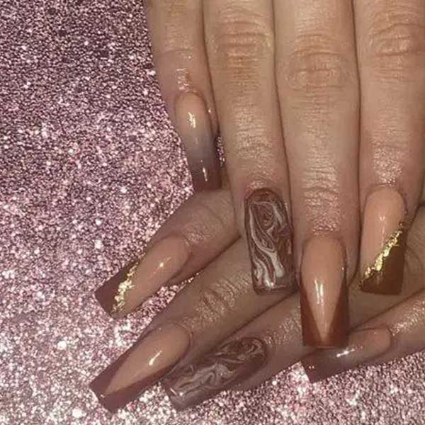 طراحی ناخن مرمر قهوه ای + لاک طرح سنگ مرمر طراحی ناخن طرح سنگ فیروزه Marble nail design ناخن طرح سنگ مرمر طرح گرانیتی ناخن لاک طرح سنگ مرمر طرح سنگی ناخن طرح ماربل ناخن مشکی آموزش طرح سنگ مرمر روی ناخن طراحی خیس در خیس ناخن xvhpd khok