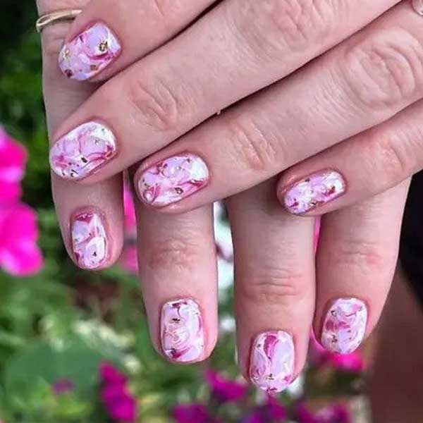 طراحی ناخن صورتی با طرح مرمر + مدل ناخن شیک و باکلاس صورتی xvhpd khok nail design طراحی ناخن با لاک صورتی و نقره ای طراحی ناخن زمستانی طراحی ناخن با لاک صورتی و مشکی مدل ناخن جدید ۱۴۰2 طراحی ناخن جدید عکس ناخن زیبا  