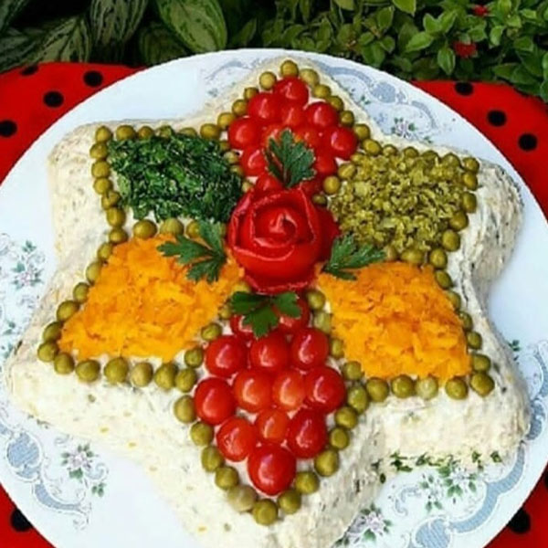 تزیین سالاد الویه مجلسی تزیین سالاد الویه جدیدترین تزیین سالاد الویه ساده و شیک آموزش تزیین سالاد الویه برای مهمانی عکس تزیین سالاد الویه زیباتزیین سالاد الویه با هویج و خیارشورتزیین سالاد الویه قالبی تزیین سالاد الویه لقمه ای تزیین سالاد الویه برای تولد jcddk shghn hg,di l[gsd