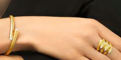 ست دستبند و انگشتر طلا + مدل دستبند و انگشتر شیک زنانه