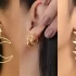 انواع مدل طلا گوشواره + گوشواره های میخی و آویز بلند دخترانه