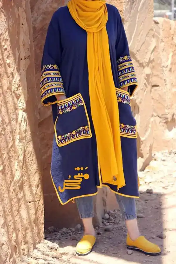 جدیدترین مدل مانتو گلدوزی شده