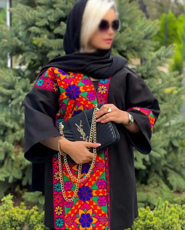 مدل مانتو سوزن دوزی مجلسی