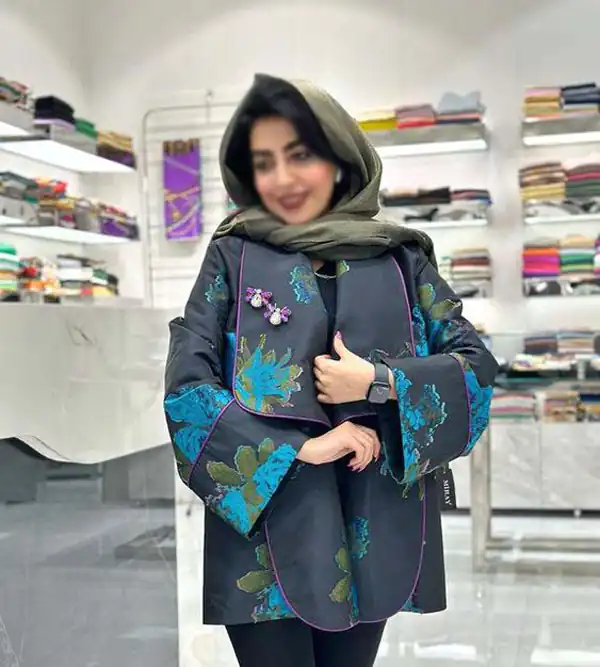 مدل مانتو ژاکارد مشکی