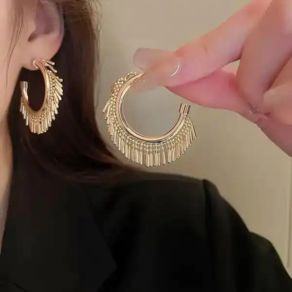 جدیدترین مدل گوشواره حلقه ای