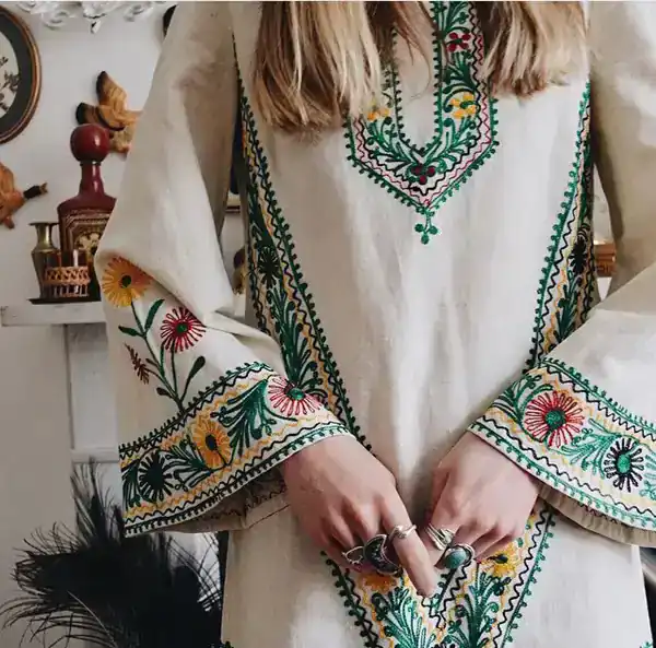 شیک ترین مدل مانتو گلدوزی شده