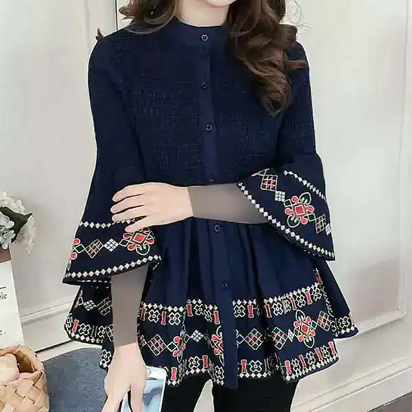 مدل مانتو گلدوزی شده اینستا