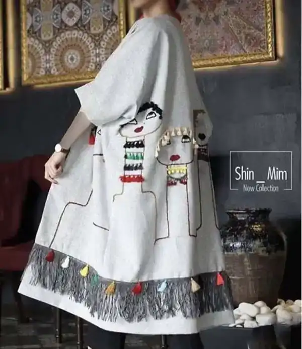 مدل مانتو گلدوزی شده اینستا
