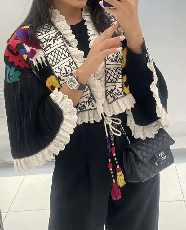 مدل مانتو سوزن دوزی شده