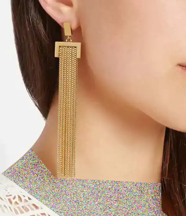 مدل گوشواره آویز بلند طلا