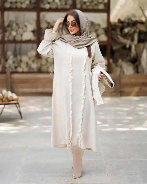 مدل مانتو پیراهنی ساده