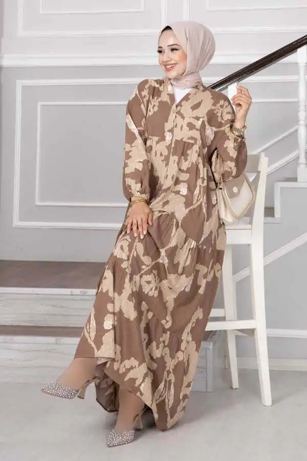 مدل مانتو پیراهنی ساده
