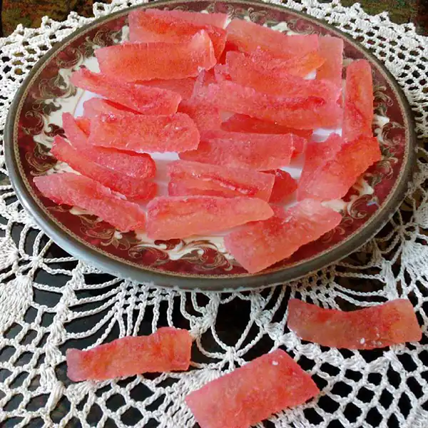طرز تهیه پاستیل با پوست هندوانه