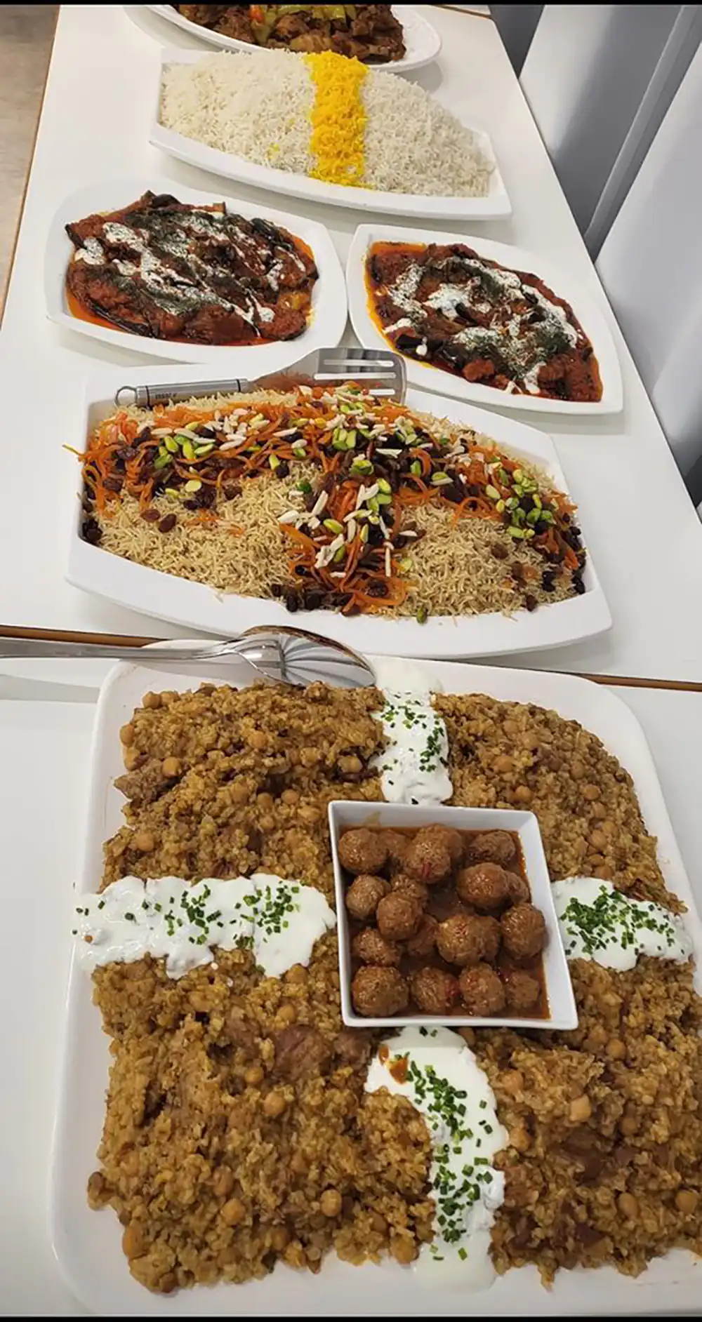سفره آرایی شام