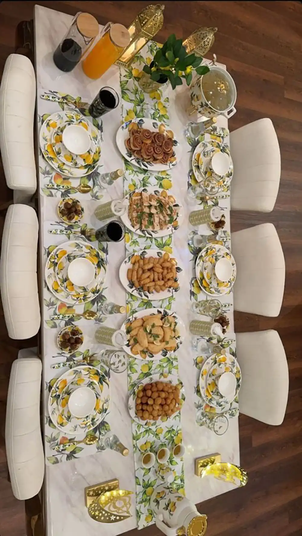 سفره آرایی شام