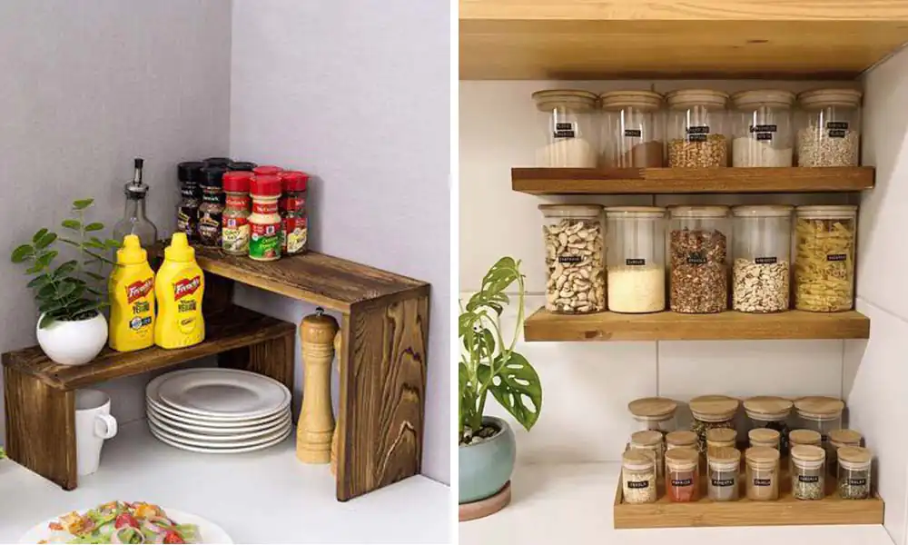 چیدمان جاادویه ای روی کابینت