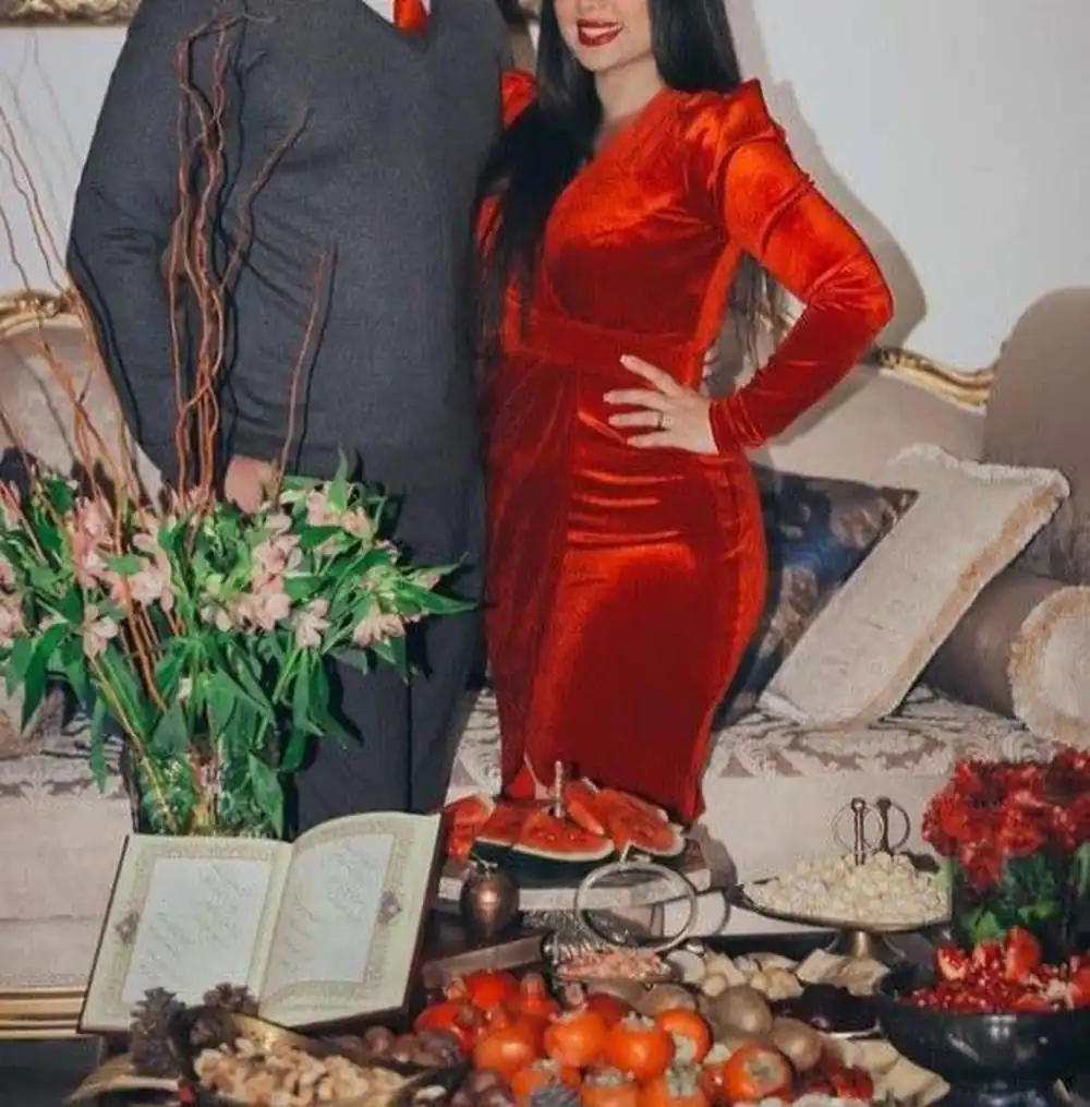 لباس شب یلدا برای عروس اینستاگرام