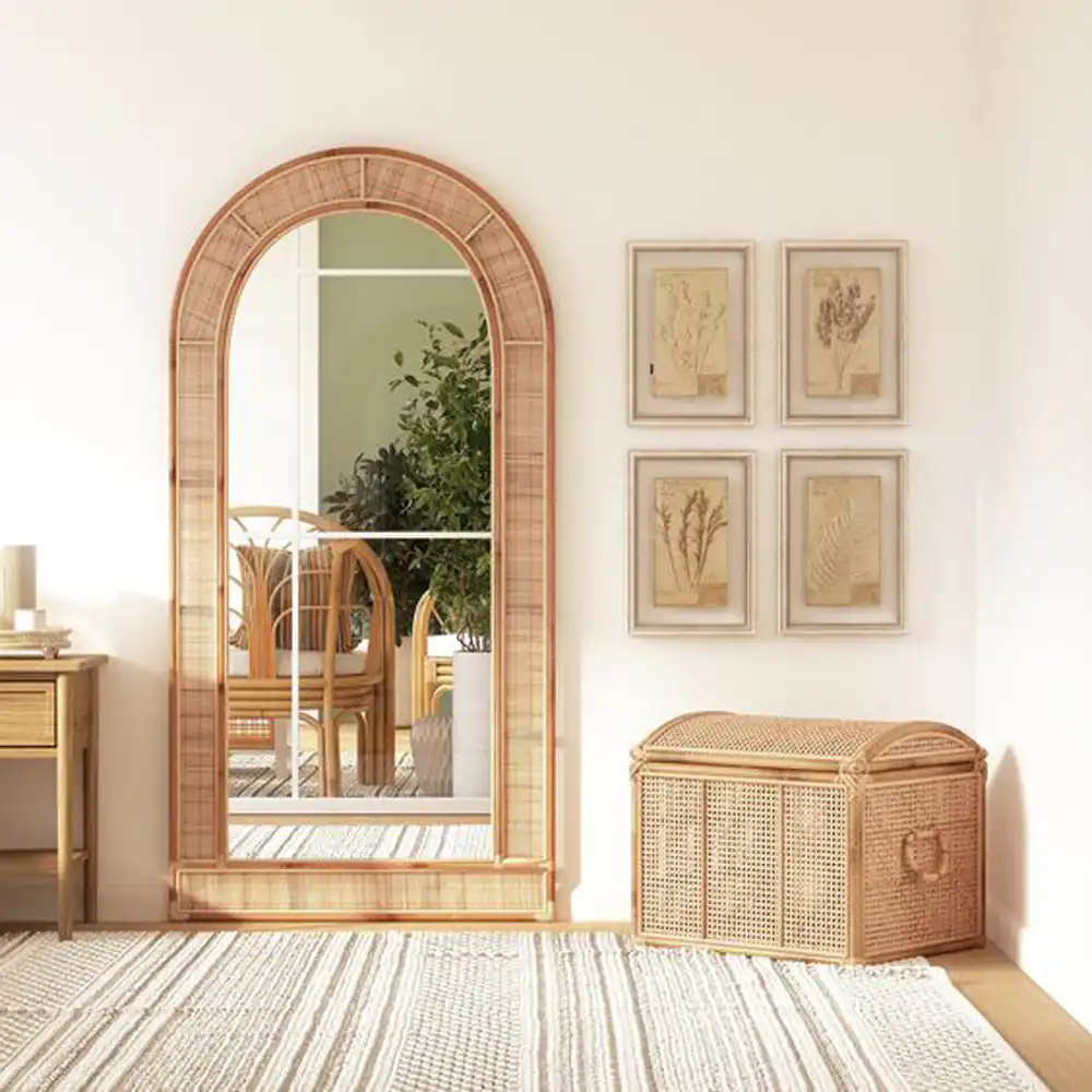 مدل آینه قدی حصیری