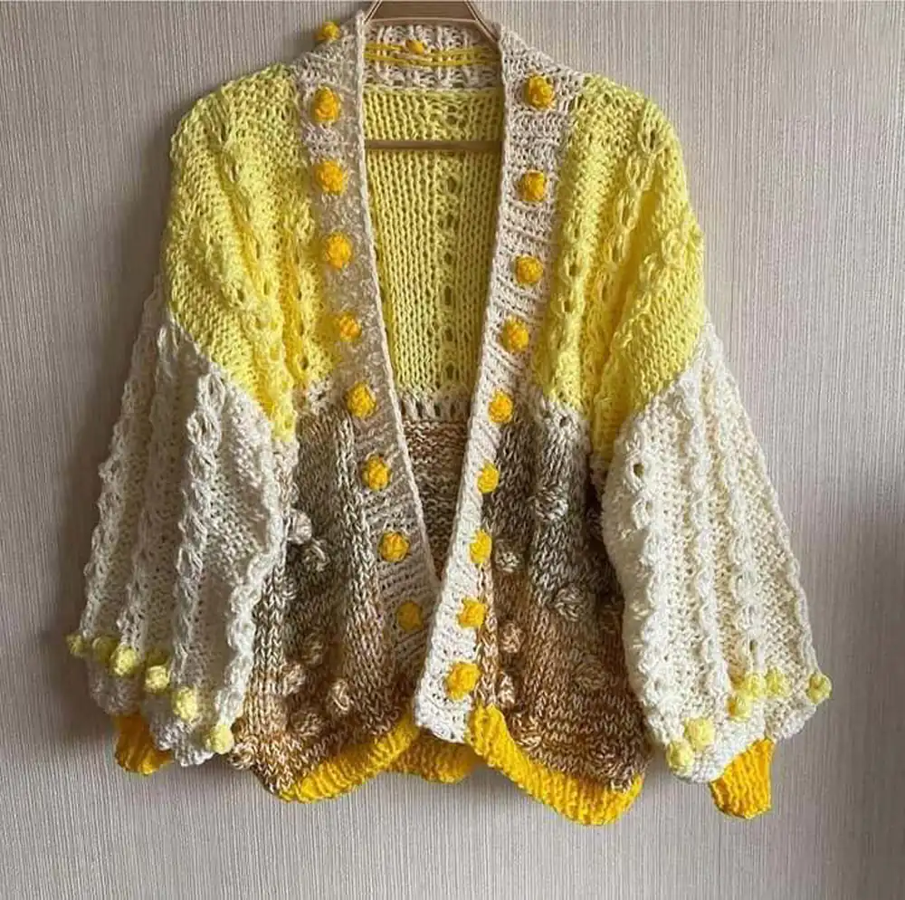 مدل ژاکت دست بافت زنانه
