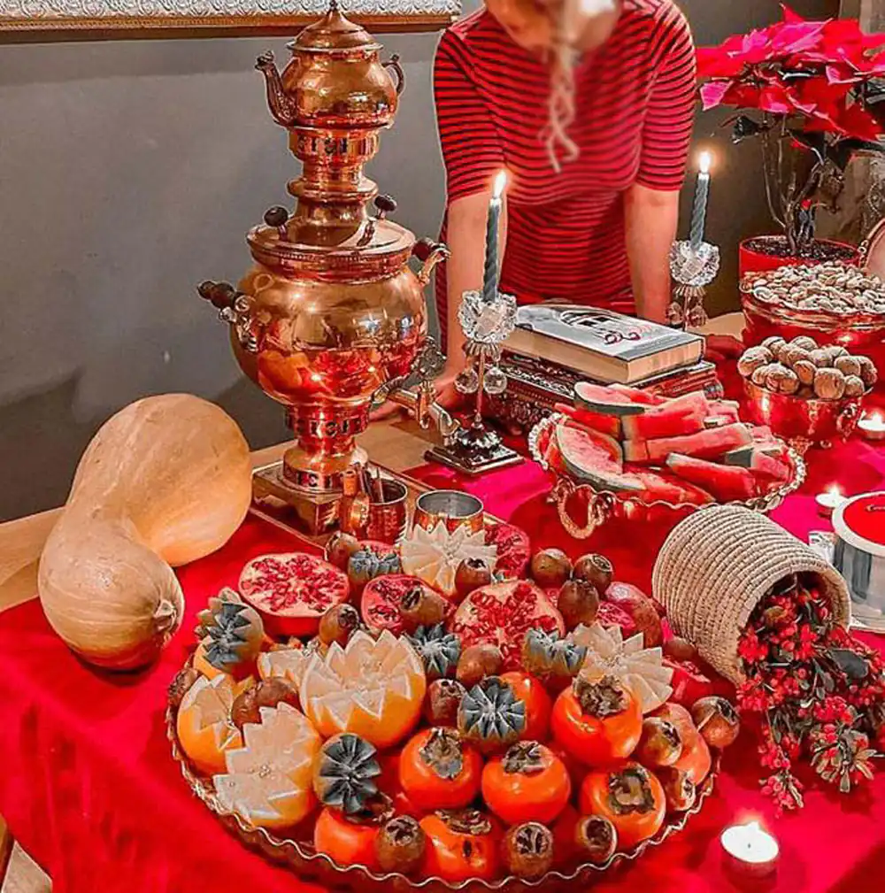 سفره شب یلدا باکلاس