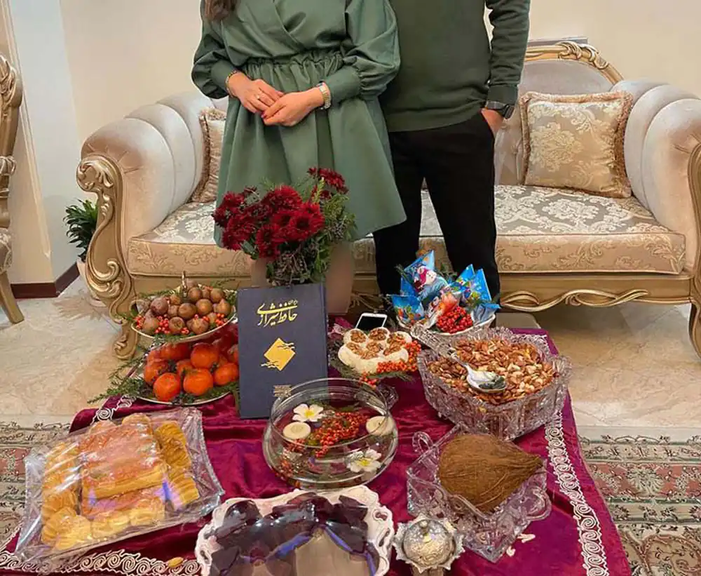 سفره شب یلدا ساده و شیک