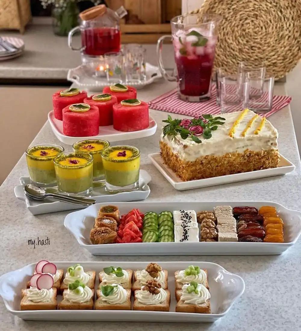 سفره شب یلدا ساده و شیک