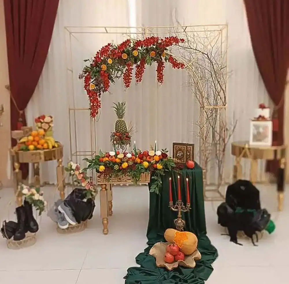 تزیین شب یلدا برای عروس اینستاگرام
