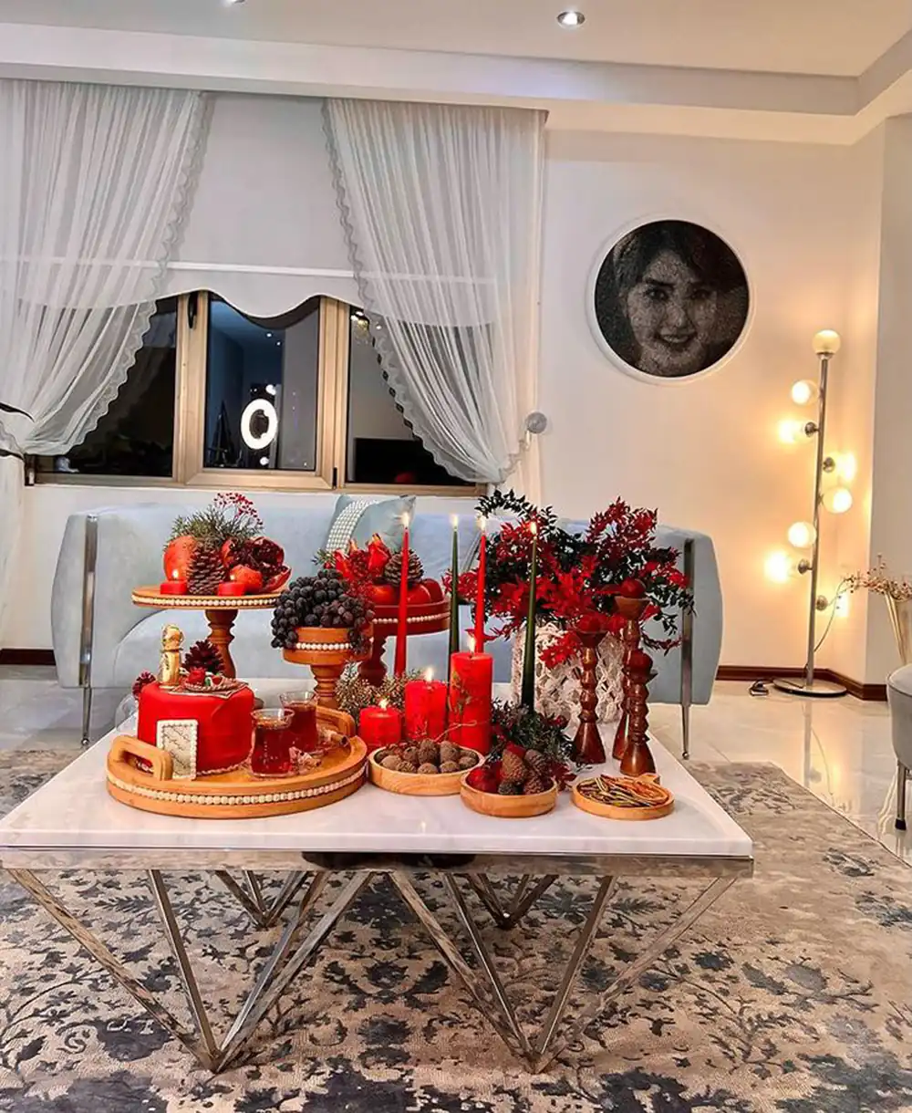 تزیین شب یلدا برای عروس اینستاگرام