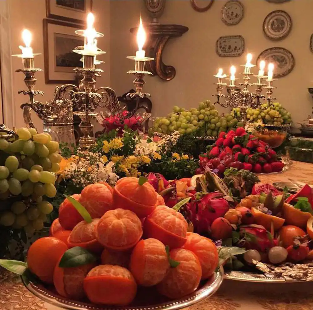 تزیین شب یلدا ساده