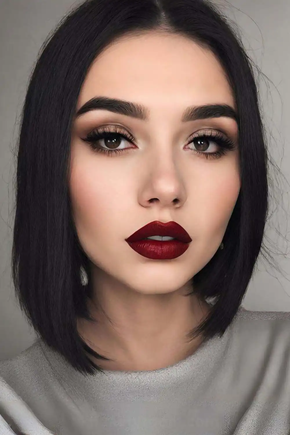آرایش با موی مشکی پرکلاغی