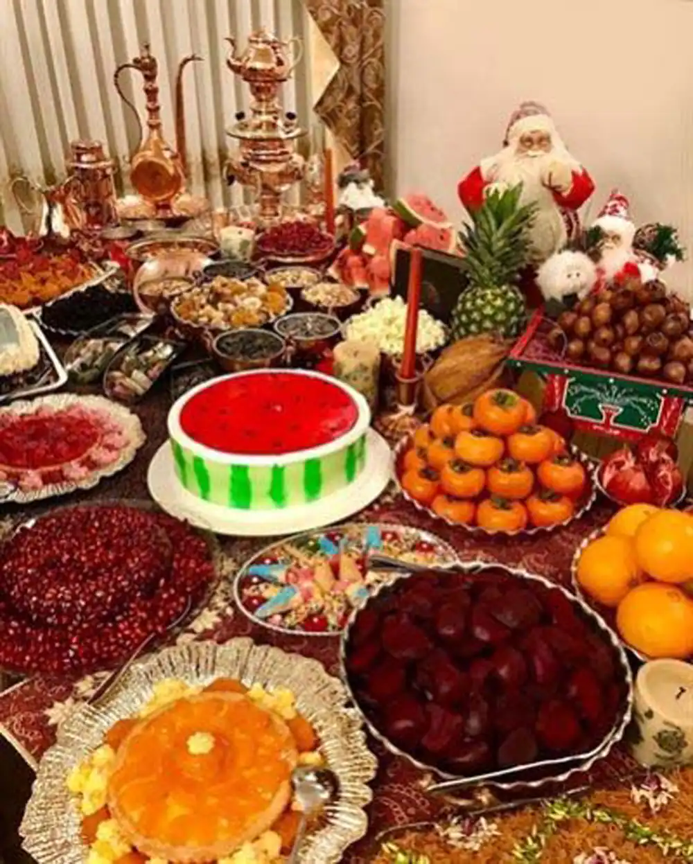 سفره شب یلدا امسال