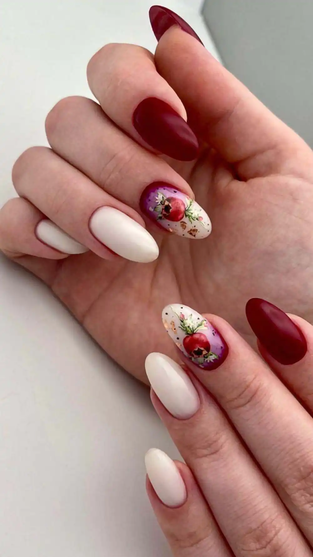 طراحی ناخن یلدایی جدید