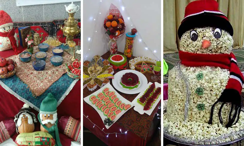 تزیین کلاس برای شب یلدا ساده