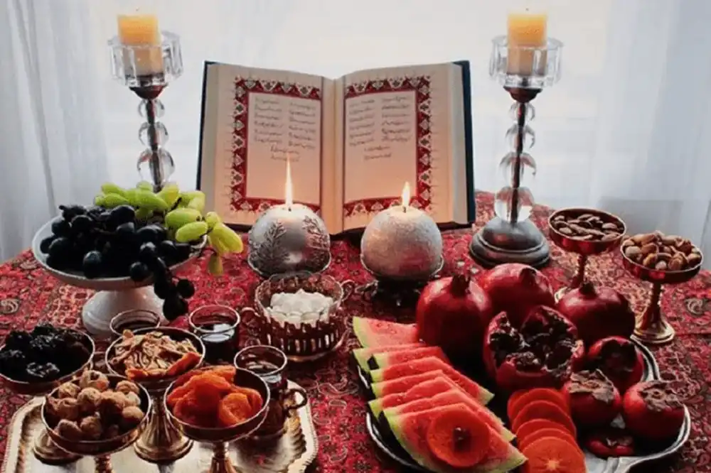 تزیین کلاس برای شب یلدا ساده