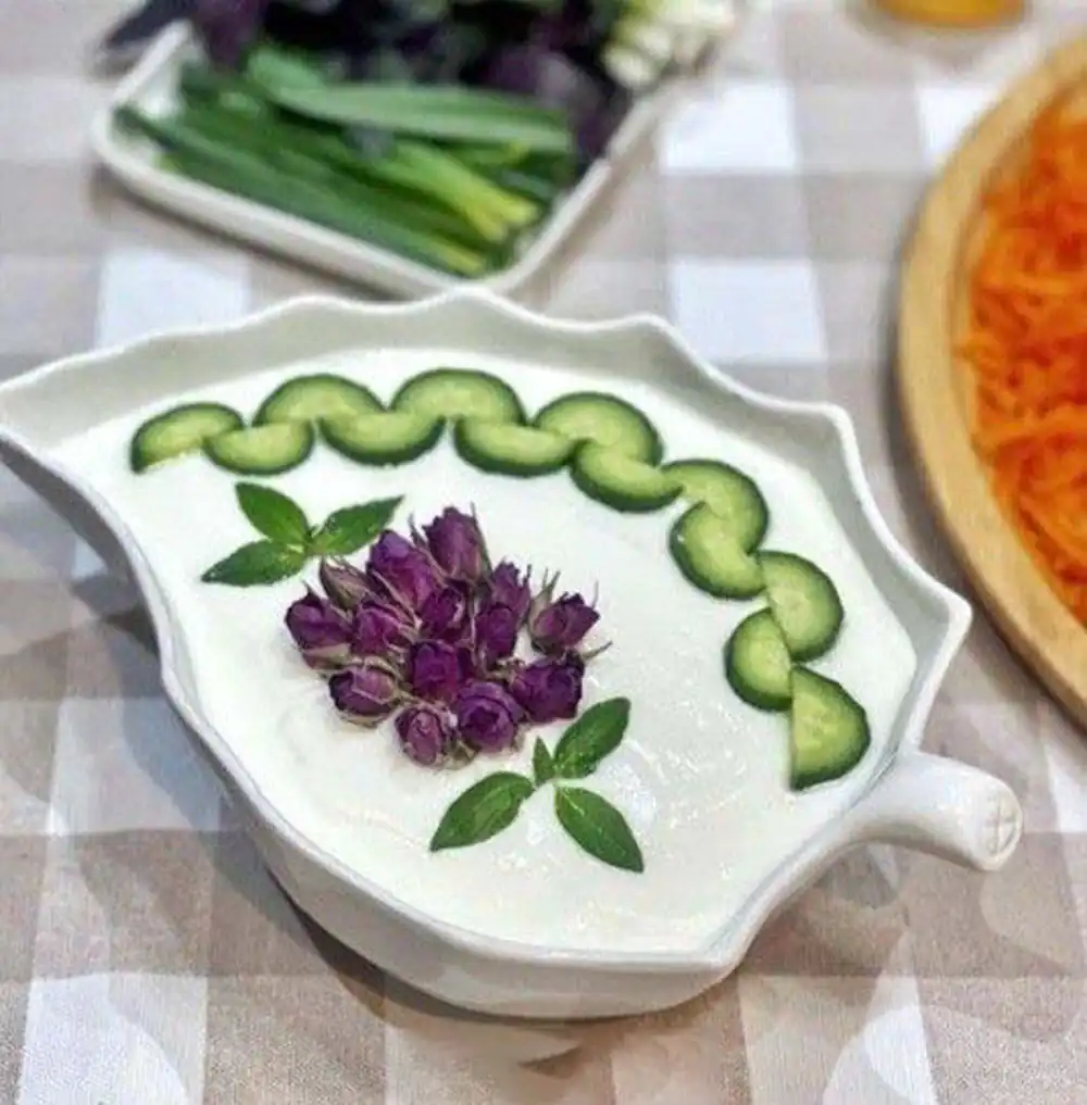 تزیین ماست برای مهمانی